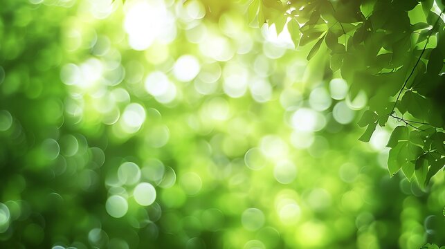 green blurred nature background image : Generative AI