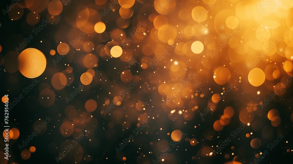 Poster abstract background with bokeh defocused lights and shadow : Generative AI