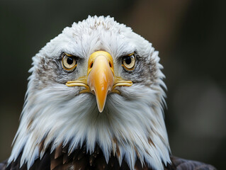 A Close Up Detailed Photo of an Eagle's Face