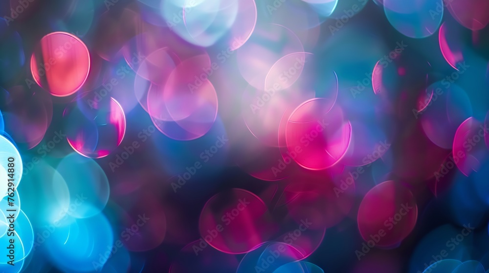 Fototapete abstract background with bokeh defocused lights and shadow : generative ai