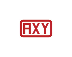 AXY logo design vector template