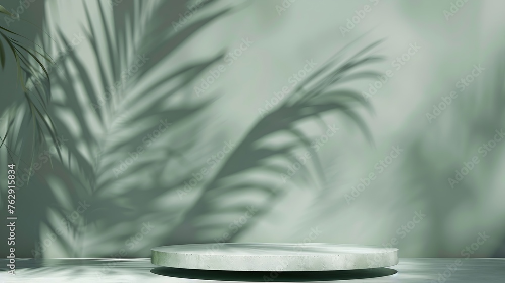Aufkleber minimal abstract background for the presentation of a cosmetic product premium podium with a shadow 