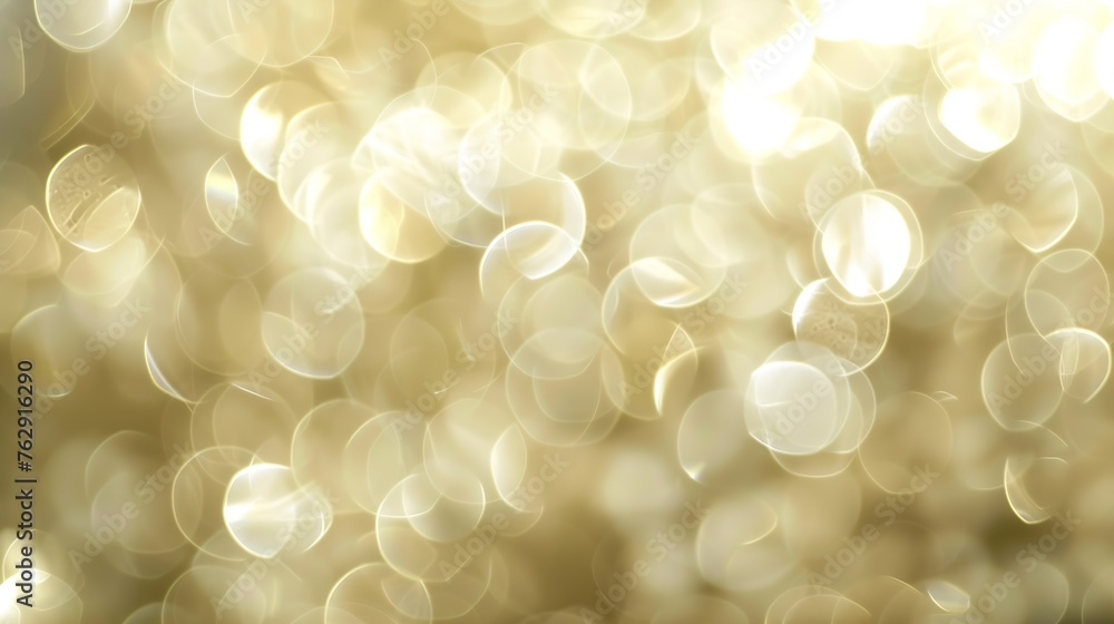 Poster Elegant beige bokeh abstract background Delicate blurred wallpaper texture Template with defocused bokeh lights and copy space for business website design Banner social media advertisi : Generative AI