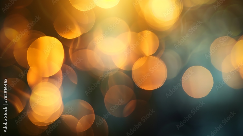 Aufkleber blurred refraction light bokeh or organic flare overlay effect : generative ai
