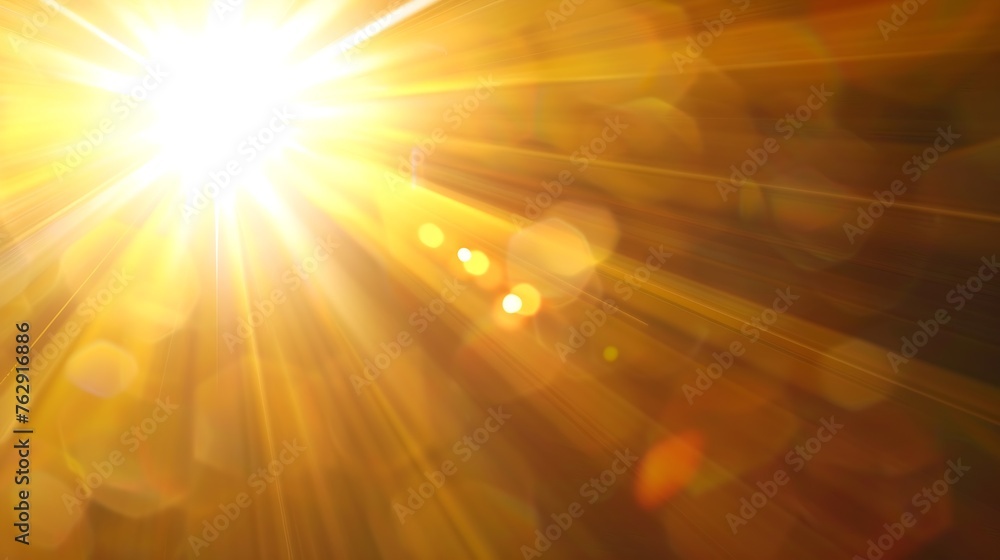 Poster sun light overlay sun rays overlay sun rays light isolated on black background for overlay design tr