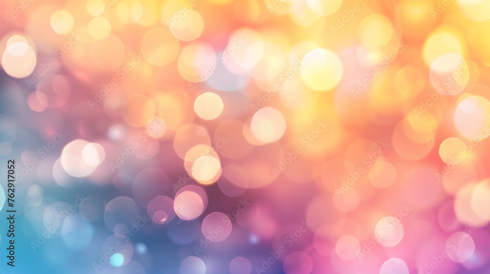 Fototapete abstract background with bokeh defocused lights and shadow : generative ai