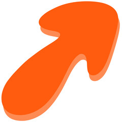 orange arrow element 
