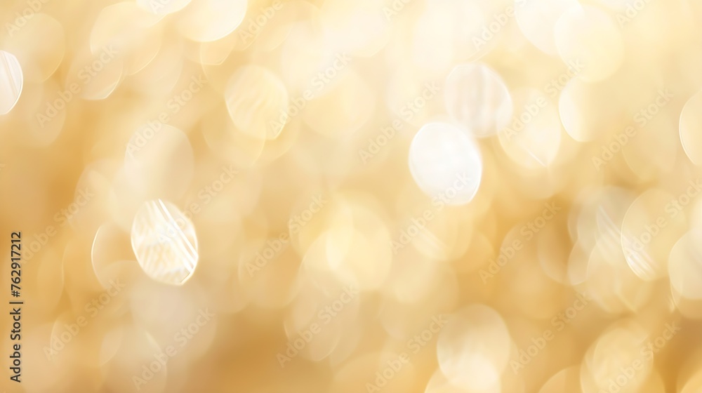Poster Abstract blur soft focus soft blinking light beige horizontal copy space background : Generative AI