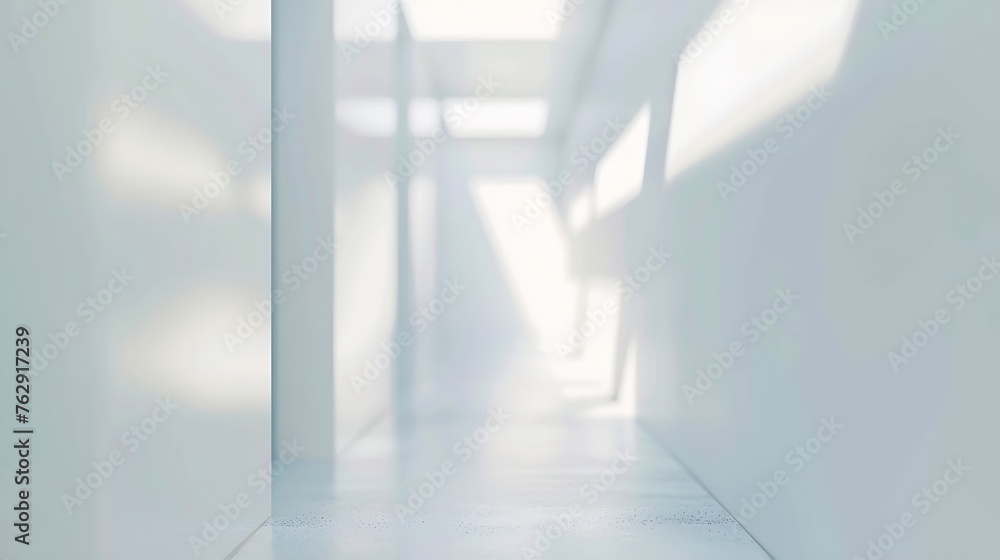 Poster abstract blurred modern workspace background white indoor interior office or hospital with window an