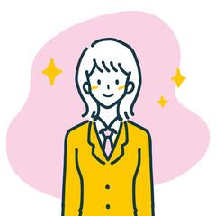 笑顔の女子高生