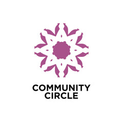 Community Circle Element Vector Logo Design