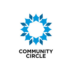 Community Circle Element Vector Logo Design