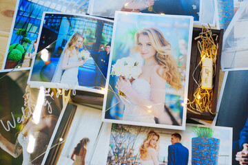 Beautiful printed wedding photos. Professional photography.