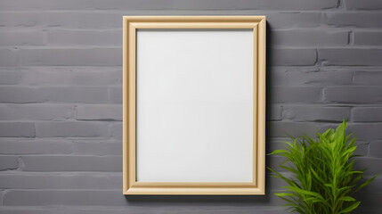 Fototapeta premium Mockup poster frame close up 
