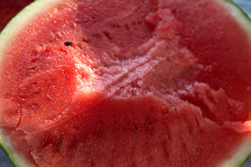 View of the ripe watermelon