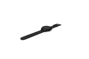 Classic Black Belt Hand Watch - Timeless Elegance and Style flat