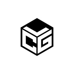 CGL letter logo design in illustration. Vector logo, calligraphy designs for logo, Poster, Invitation, etc.