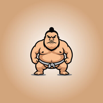 Logo sumo character illustration