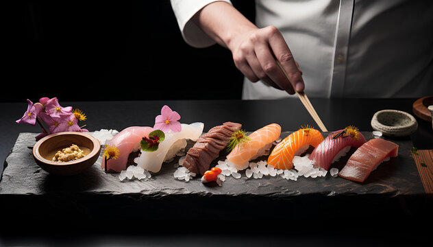 Japanese Omakase Sushi, premium form of culinary art from Asia