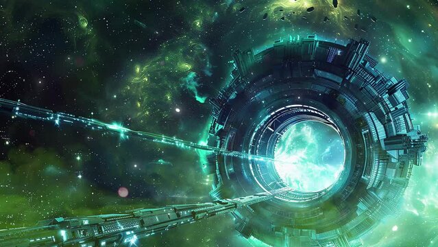 cinematic shot ancient alien artifact unveiled. space science background,  seamless looping overlay 4k virtual video animation background
