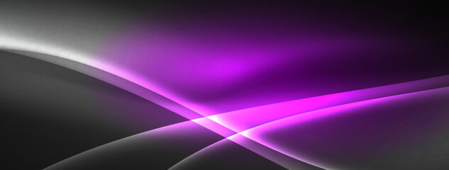 Lines and waves with neon light effect background for wallpaper, business card, cover, poster, banner, brochure, header, website