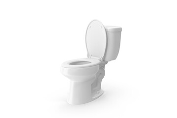 toilet bowl isolated on white