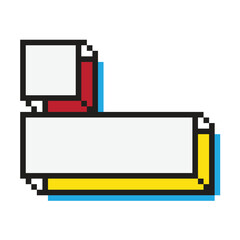 Banner pixel art design style