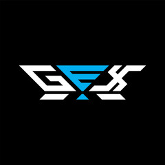 GEX letter logo vector design, GEX simple and modern logo. GEX luxurious alphabet design
