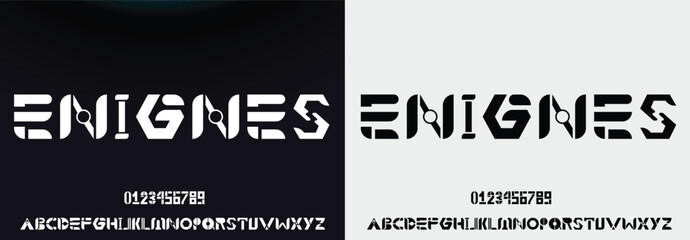 Sport Modern Future bold Alphabet Font. Typography urban style fonts for technology, digital, movie logo bold style. vector illustration