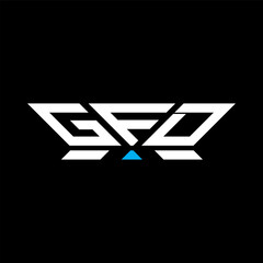 GFD letter logo vector design, GFD simple and modern logo. GFD luxurious alphabet design