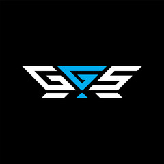 GGS letter logo vector design, GGS simple and modern logo. GGS luxurious alphabet design