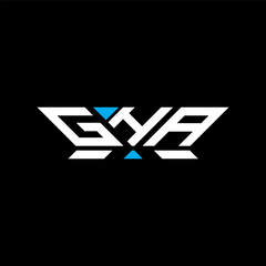 GHA letter logo vector design, GHA simple and modern logo. GHA luxurious alphabet design