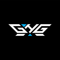 GHG letter logo vector design, GHG simple and modern logo. GHG luxurious alphabet design