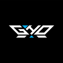 GHO letter logo vector design, GHO simple and modern logo. GHO luxurious alphabet design