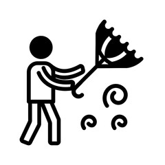 Vector solid black icon for Air