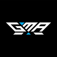 GMA letter logo vector design, GMA simple and modern logo. GMA luxurious alphabet design