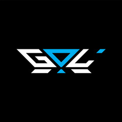 GOL letter logo vector design, GOL simple and modern logo. GOL luxurious alphabet design - obrazy, fototapety, plakaty
