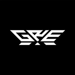 GRE letter logo vector design, GRE simple and modern logo. GRE luxurious alphabet design