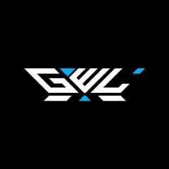 GWL letter logo vector design, GWL simple and modern logo. GWL luxurious alphabet design