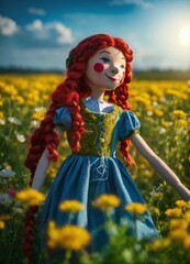 doll in the field