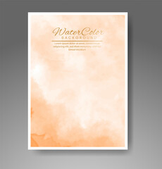 Cover template with watercolor background. Design for your cover, date, postcard, banner, logo.