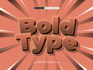 bold type editable text effect