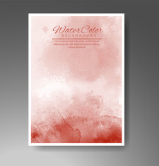 Cover template with watercolor background. Design for your cover, date, postcard, banner, logo.