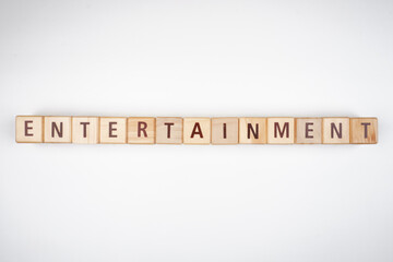 Entertainment Trivia Quiz Isolated on White Background