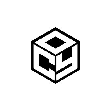 CYD letter logo design with white background in illustrator, cube logo, vector logo, modern alphabet font overlap style. calligraphy designs for logo, Poster, Invitation, etc.