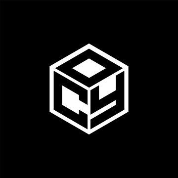CYD letter logo design with black background in illustrator, cube logo, vector logo, modern alphabet font overlap style. calligraphy designs for logo, Poster, Invitation, etc.