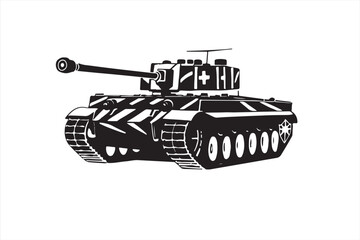 panzer isolated on white background