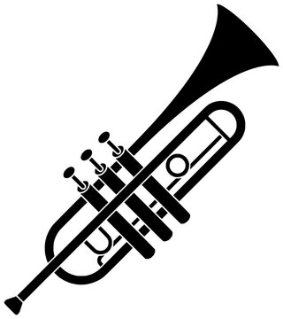 recommend clip art: jazz illustration trumpet silhouette saxophone logo instrument icon trombone outline helicone brass horn music musical concert musician sound play shape band performance art for vector graphic