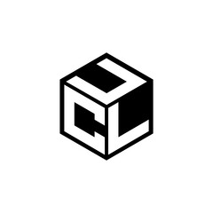 CLU letter logo design with white background in illustrator, cube logo, vector logo, modern alphabet font overlap style. calligraphy designs for logo, Poster, Invitation, etc.