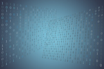 Digital World: Binary Code Background